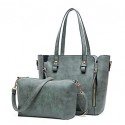 Women PU Barrel Shoulder Bag / Tote - Purple / Blue / Green / Gray