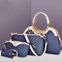 Women PU Hobo Shoulder Bag / Tote / Clutch - White / Pink / Blue / Brown