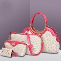 Women PU Hobo Shoulder Bag / Tote / Clutch - White / Pink / Blue / Brown