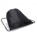 2Pcs Sports/Casual/Outdoor/Travel Shoe Storage Bag Drawstring BackPack Book Bag Rope bag Shoulder Straps(Blue+Black)  